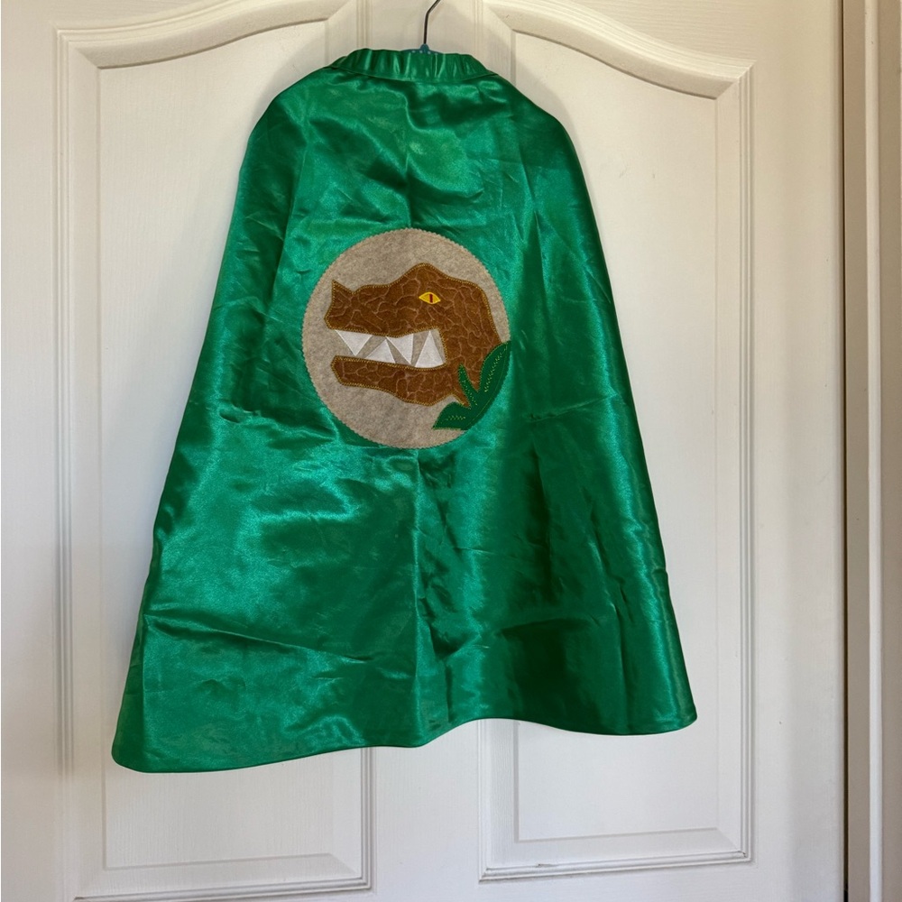 Green Dinosaur Adventure Cape for Kids